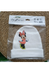 0-6 AY MİNNİE MOUSE FİTİLLİ PENYE ŞAPKA - BEYAZ