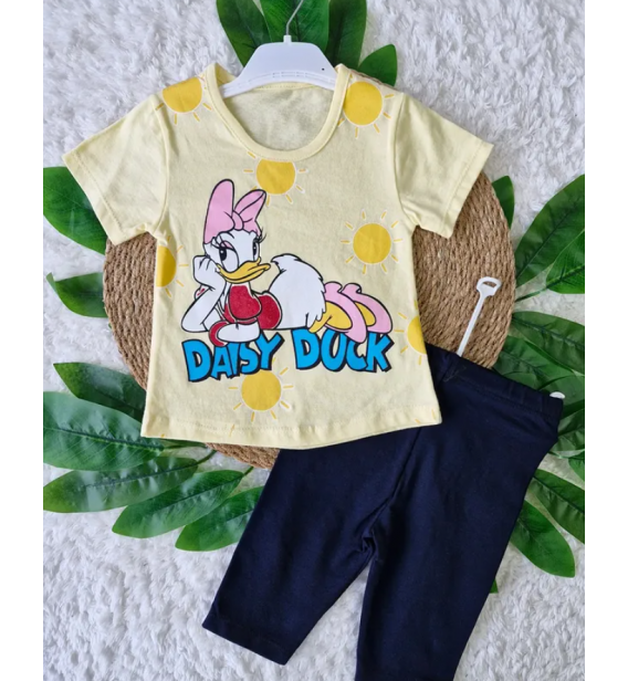 USO DAİSY DUCK TAYTLI KIZ BEBE TAKIM - SARI