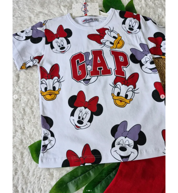 2/3/4/5 YAŞ KISMET GAP ŞORTLU PENYE TAKIM / KIRMIZI