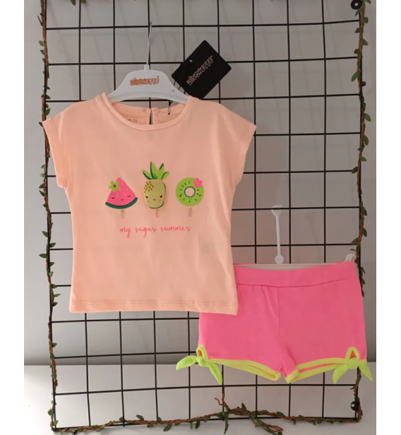 DİVONETTE FOSFORLU PENYE KUMAŞ MEYVELİ DONDURMA TAKIM -PUDRA