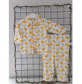 3-6 ay kampanyalı önden çıtçıtlı penye pijama takımı çeşitleri/ ÖRDEK DESEN