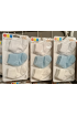 BBS 0-6 AY KAMPANYALI BEBE ÇORAP ÇEŞİTLERİ / DÜZ RENK BEYAZ MAVİLİ