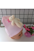 BÇR 0 1 yaş OYUNCAK Ayılı penye bere çeşitleri / AÇIK PEMBE
