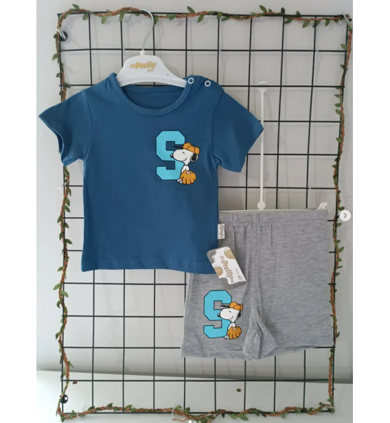 PRETTY SNOPPY TİRİL TİRİL PENYE ŞORTLU TAKIM/ LACİVERT