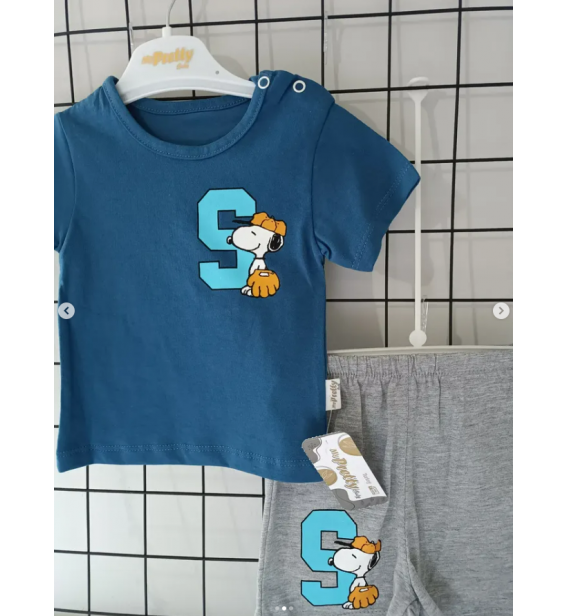 PRETTY SNOPPY TİRİL TİRİL PENYE ŞORTLU TAKIM/ LACİVERT