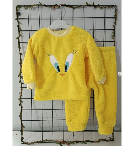 CLOWN KAMPANYALI TWEETY WERSOFT KIŞLIK BEBE TAKIM / SARI