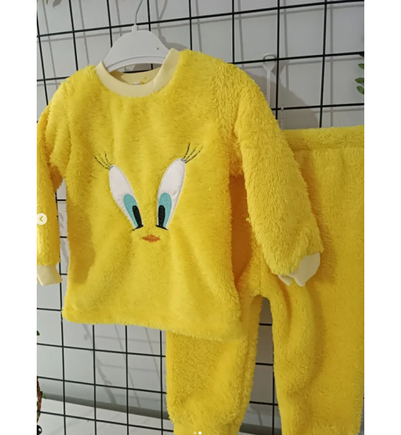 CLOWN KAMPANYALI TWEETY WERSOFT KIŞLIK BEBE TAKIM / SARI