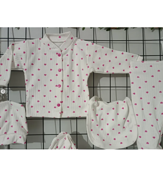 KAMPANYALI KUTULU BOMBİNOLO BEŞLİ PENYE ZIBIN SETLER / MİNİ KALPLİ PEMBE