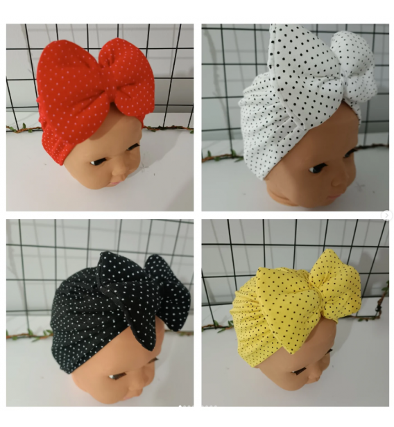 0-1 YAŞ UYUMLU BEBE BONE ÇEŞİTLERİ / PUANLI DESENLER / RENK SEÇİNİZ