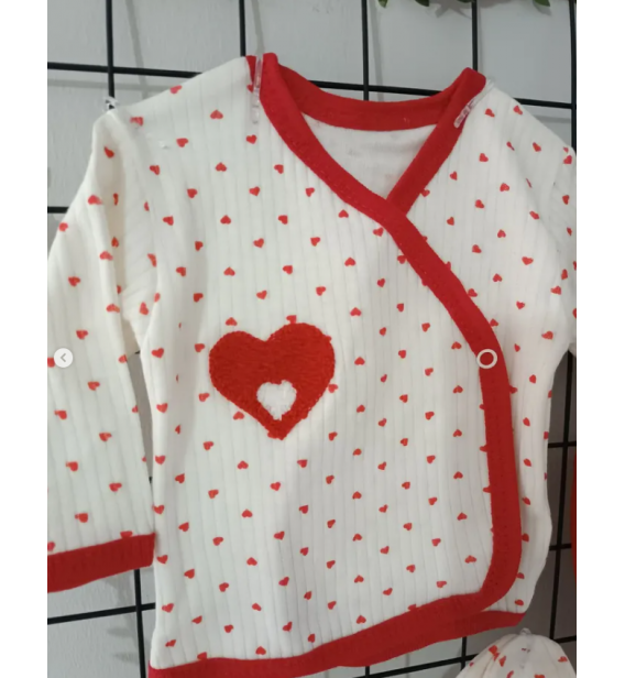 CONCON KABARTMA KALPLİ BEŞLİ PENYE ZIBIN TAKIMI / kırmızı