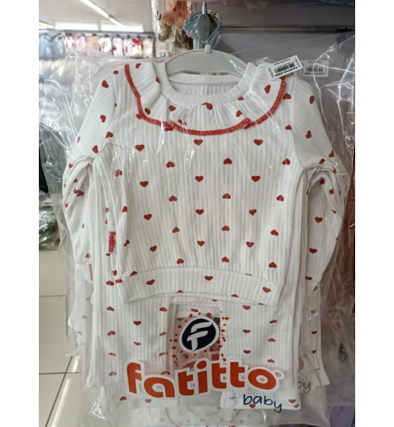 FATİTTO YUMUŞACIK FİTİLLİ PENYE KALP TEMALI MEVSİMLİK KIZ TAKIM