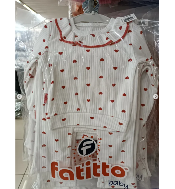 FATİTTO YUMUŞACIK FİTİLLİ PENYE KALP TEMALI MEVSİMLİK KIZ TAKIM