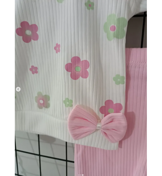 TOMOFİL ÜST KALİTE FİTİLLİ PENYE MEVSİMLİK BEBE TAKIM ÇEŞİTLERİ/FİYONKLU ÇİÇEKLİ