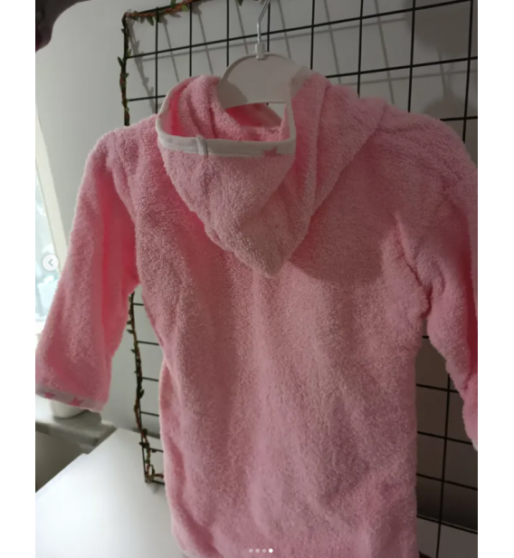 1/2/3/4 YAŞ BEBE BORNOZ ÇEŞİTLERİ / PEMBE