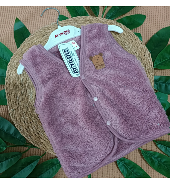 AYYILDIZ ÇITÇITLI WERSOFT BEBE YELEK ÇEŞİTLERİ / MÜRDÜM