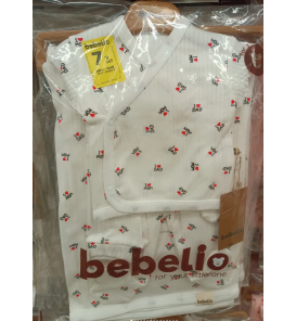 BEBELİO BATTANİYELİ 7Lİ ORGANİK FİTİLLİ PENYE KUMAŞ HASTANE ÇIKIŞI ÇEŞİTLER/ MAM DAD DESEN