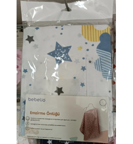 BEBELİO EMZİRME ÖNLÜĞÜ ÇEŞİTLERİ / BEYAZ ZEMİN MAVİ BULUTLU AYLI