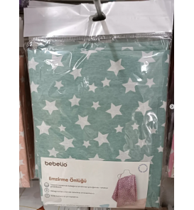 BEBELİO EMZİRME ÖNLÜĞÜ ÇEŞİTLERİ / YEŞİL ZEMİN BEYAZ YILDIZLI