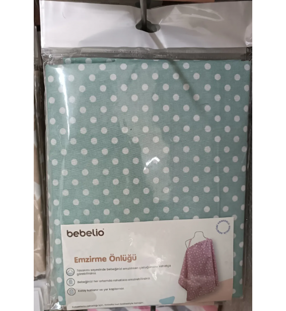 BEBELİO EMZİRME ÖNLÜĞÜ ÇEŞİTLERİ / YEŞİL ZEMİM BEYAZ PUANLI