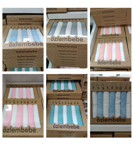 ÖZLEM BEBE 7Lİ PENYE KUTULU MENDİL ÇEŞİTLERİ / RENK SEÇİNİZ