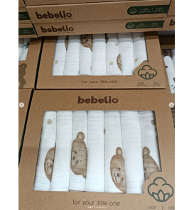 ÖZLEM BEBE 7Lİ PENYE KUTULU MENDİL ÇEŞİTLERİ / AYICIK KAFALAR DESEN