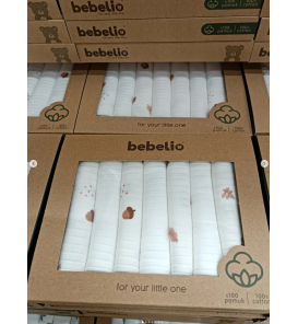 ÖZLEM BEBE 7Lİ PENYE KUTULU MENDİL ÇEŞİTLERİ / FINDIK TEMALI