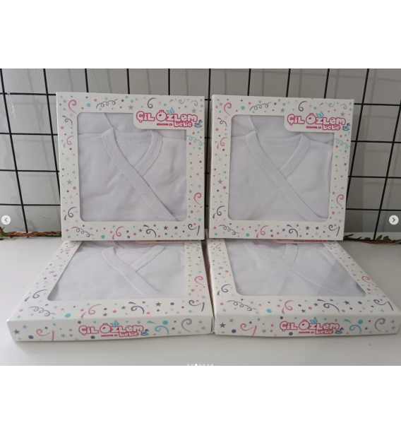 YENİDOĞAN ORGANİK %100 PAMUK 5Lİ İÇ DIŞ ZIBIN SET - HASTANE İÇİN