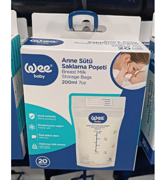 WEE BABY 20Lİ SÜT SAKLAMA POŞETİ