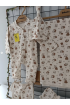 BEBELİO ORGANİK BATTANİYELİ TULUMLU 5 PARÇA ORGANİK YENİDOĞAN SET / KAHVE ZEMİN KEDİCİK DESEN