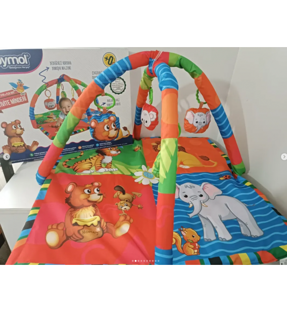 BABYMOL ÜST KALİTE KARE ÇİFT SİMİTLİ AKTİVİTE MİNDERİ