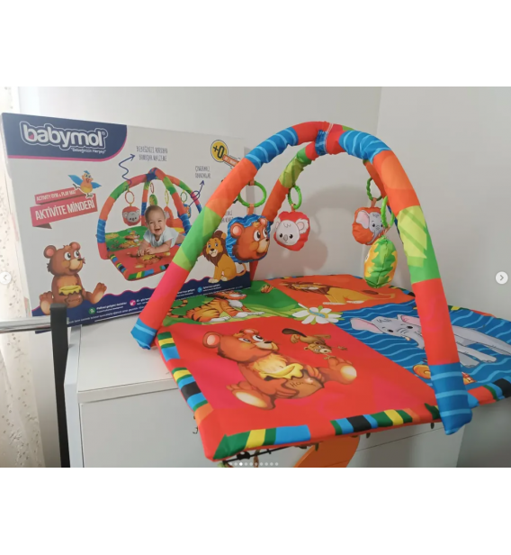 BABYMOL ÜST KALİTE KARE ÇİFT SİMİTLİ AKTİVİTE MİNDERİ