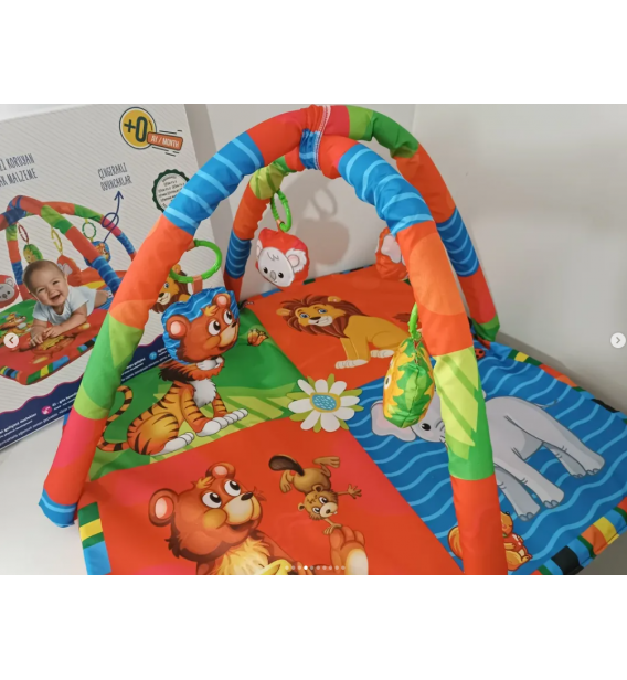BABYMOL ÜST KALİTE KARE ÇİFT SİMİTLİ AKTİVİTE MİNDERİ