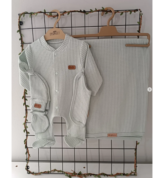 0-3 AY PETEK DOKU ORGANİK BEŞLİ TULUMLU BATTANİYELİ PENYE SETLER / RENK SEÇİNİZ