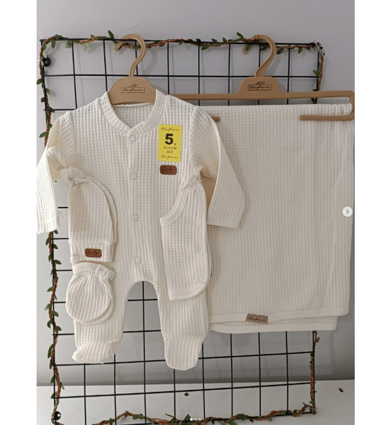 0-3 AY PETEK DOKU ORGANİK BEŞLİ TULUMLU BATTANİYELİ PENYE SETLER / RENK SEÇİNİZ