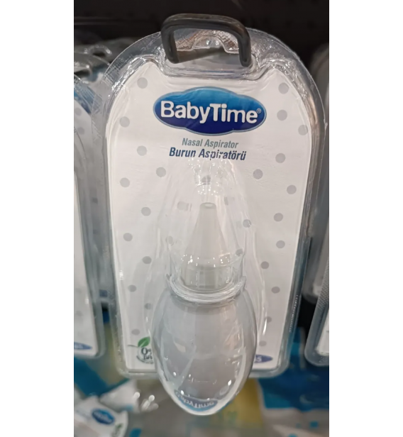 BABY TİME SİLİKON UÇLU BURUN ASPİRATÖRÜ / RENK SEÇİNİZ