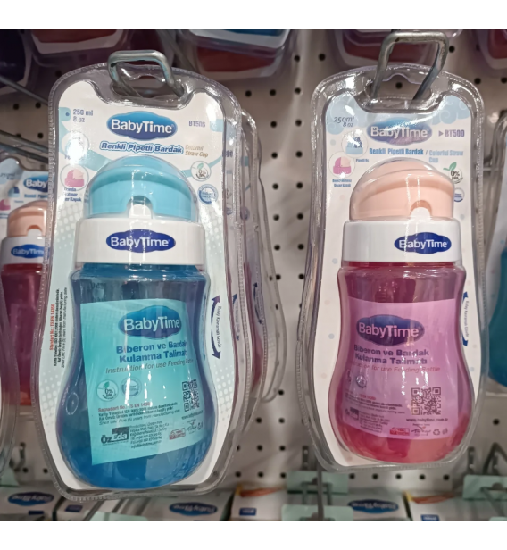 BABY TİME 250 ML PİPETLİ BARDAK / RENK SEÇİNİZ