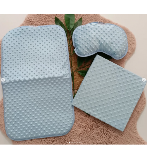 Kampanyalı minder yastık battaniye üçlü nohut set / RENK SEÇİNİZ