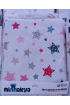80*90 CM TEK KAT MÜSLİN KUNDAK ÇEŞİTLERİ / RENKLİ YILDIZLAR
