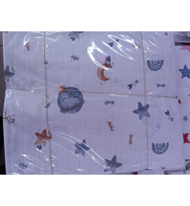 80*90 CM TEK KAT MÜSLİN KUNDAK ÇEŞİTLERİ / UZAY DESEN