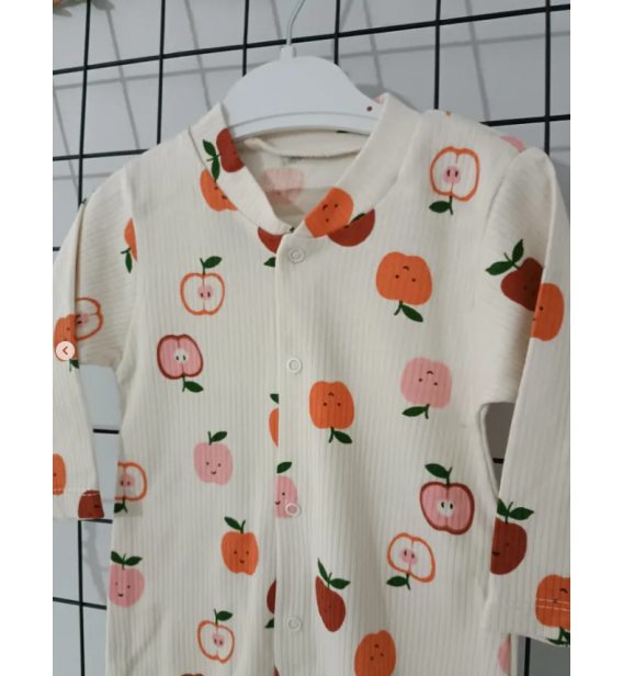 KAMPANYALI PENYE KUMAŞ YUMUŞACIK ÖNDEN ÇITÇITLI BEBE TULUM ÇEŞİTLERİ / ELMA DESEN