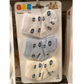 BBS 0-6 AY KAMPANYALI BEBE ÇORAP ÇEŞİTLERİ / MAVİ BENEKLİ