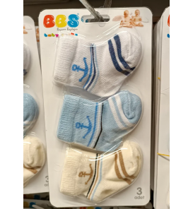 BBS 0-6 AY KAMPANYALI BEBE ÇORAP ÇEŞİTLERİ / DENİZCİ ÇAPA DESEN