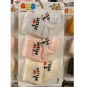 BBS 0-6 AY KAMPANYALI BEBE ÇORAP ÇEŞİTLERİ / MUM YAZILI PEMBE