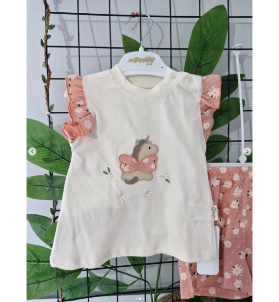 PRETTY KELEBEKLİ AT YAZLIK KIZ TAKIM