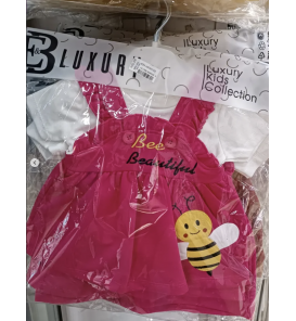 Hakkında daha ayrıntılıLUXURY ARILI PENYE BLUZLU BEBE ELBİSE / FUŞYA