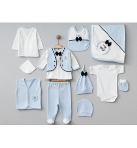 ZIPIR BABY LİTTLE MAN 1OLU KUTULU PENYE HASTANE ÇIKIŞI / MAVİ