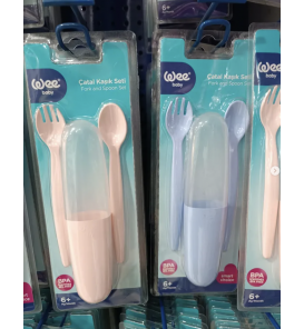 WEE BABY KORUMA KABLI ÇATAL KAŞIK SETİ / RENK SEÇİNİZ