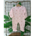 KAMPANYALI PENYE KUMAŞ YUMUŞACIK ÖNDEN ÇITÇITLI BEBE TULUM ÇEŞİTLERİ/ PEMBE KANAVİÇELİ
