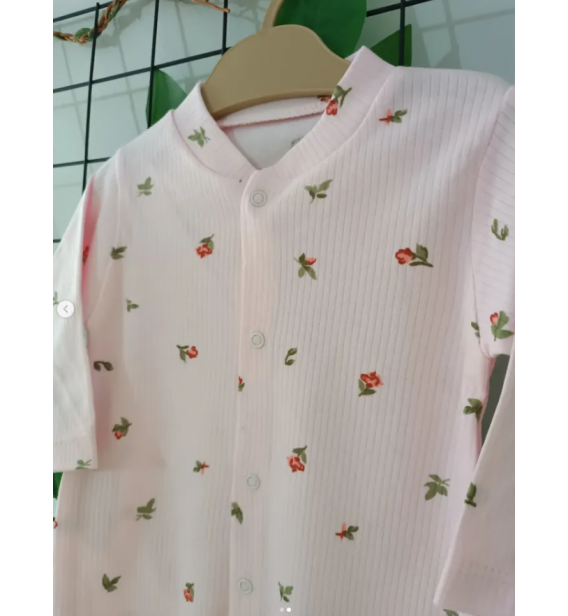 KAMPANYALI PENYE KUMAŞ YUMUŞACIK ÖNDEN ÇITÇITLI BEBE TULUM ÇEŞİTLERİ/ PEMBE KANAVİÇELİ