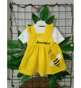 Hakkında daha ayrıntılıLUXURY ARILI PENYE BLUZLU BEBE ELBİSE / SARI